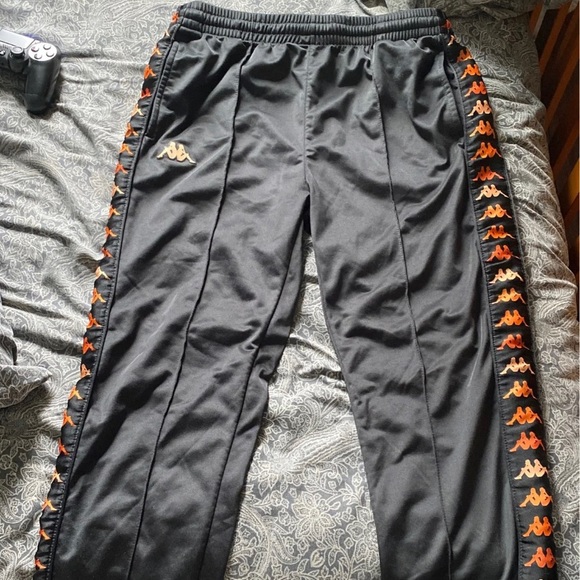 Black & Orange Kappa sweatpants - Picture 1 of 1